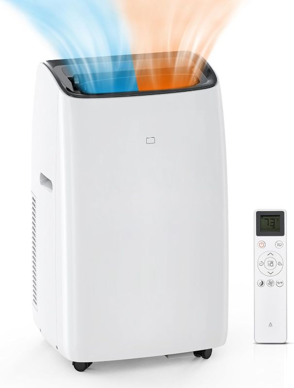 Photo 1 of Acekool 14000 BTUs Inverter Portable Air Conditioner and Heater, Portable AC Unit for Rooms Up to 750 Sq. Ft, with Remote Control, Dual Hose, Window Kit, Energy-Saving 13.6 CEER, Low Noise (42dB)
***cracked near one wheel on bottom of unit***