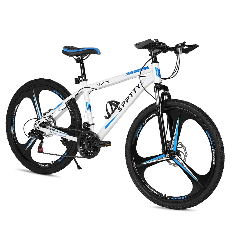 Photo 1 of 26" Mountain Bike, Shimano 24 Speeds Aluminum Bikes for Men Women with Disc Brake, 3 Spokes Unibody Ring