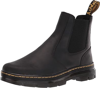 Photo 1 of Dr. Martens Unisex Chelsea Boot, black wyoming  Crazy Horse, 9 US Men **SEE NOTES 