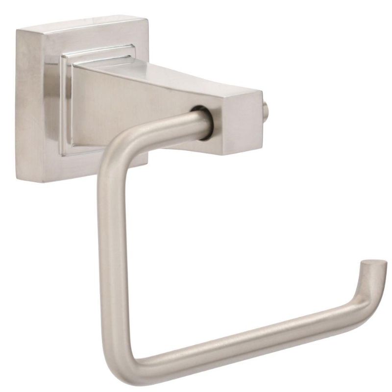 Photo 1 of Adelyn Single Post Toilet Paper Holder in Brushed Nickel