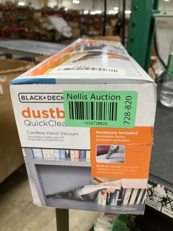 Photo 2 of Black+Decker dustbuster QuickClean Cordless Handheld Vacuum (HNVC215B10)