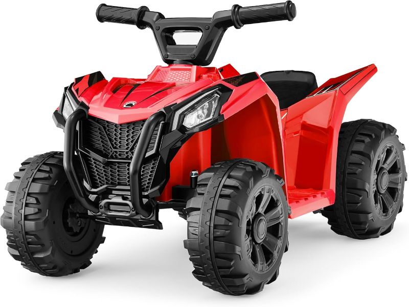 Photo 1 of 
Best Choice Products 6V Kids Ride On Toy, 4-Wheeler Quad ATV Play Car w/ 1.8MPH Max Speed, Treaded Tires, Rubber Handles, Push-Button Accelerator - Red