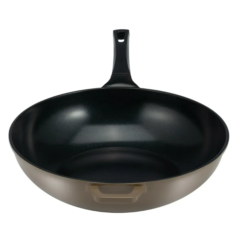 Photo 1 of 14" Green Ceramic Wok by Ozeri, with Smooth Ceramic Non-Stick Coating (100% PTFE and PFAS Free)