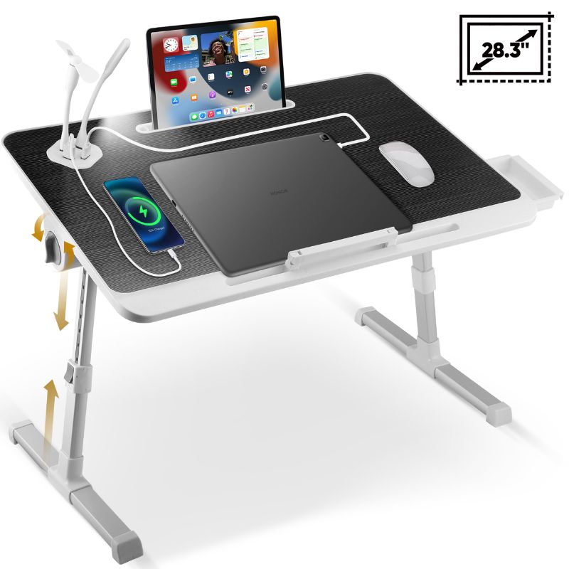 Photo 1 of 
Doulami
Doulami Lap Desk Adjustable Laptop Bed Tray Foldable Table for Bed Sofa Notebook Stand for Eating Reading