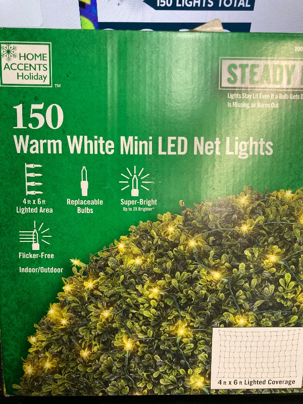 Photo 2 of  Christmas String Lights Indoor,150 Count Mini Warm White Fairy Light,31.2FT Lighting Decor for Patio Dorm Classroom Bedroom Holiday Wedding Party Garland Birthday Festival,Green Wire