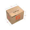 Photo 1 of 21 in. L x 15 in. W x 16 in. D Medium Moving Box with Handles (20-Pack)