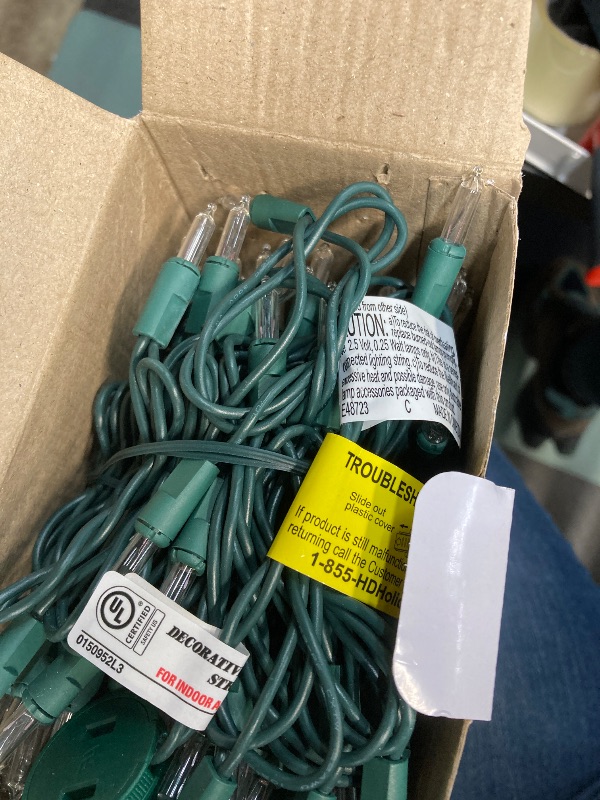 Photo 1 of 300L Warm White Mini LED Green Wire Lights