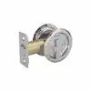 Photo 1 of 2-7/16 in. (62 mm) Chrome Round Privacy Pocket Door Pull