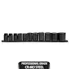 Photo 1 of 1/2 in. Drive Standard SAE 6-Point Impact Socket Set (11-Piece)