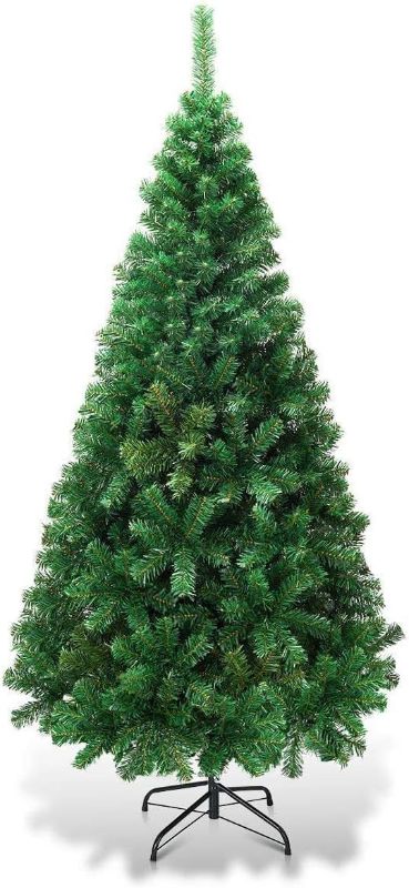 Photo 1 of 
FANTASK Artificial Christmas Tree with Metal Stand, Holiday Christmas Pine Tree for Home, Office, Party Decoration (5 feet)