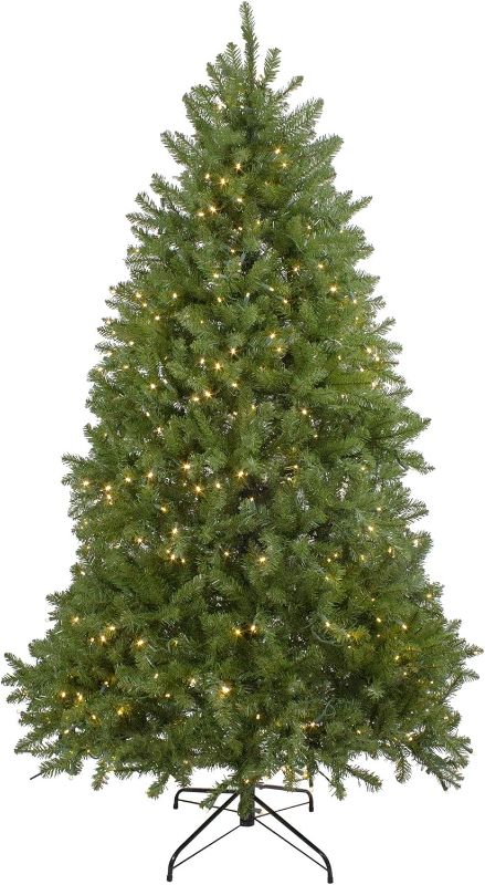 Photo 1 of 9' Green Pre-Lit Medium Northern Pine Artificial Christmas Tree - Clear LED Lights