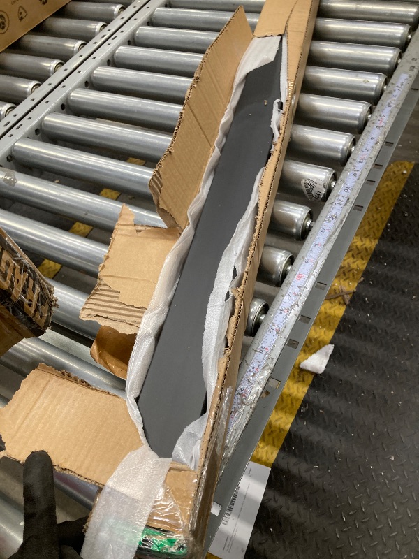 Photo 1 of Gyykzz 8FT Stainless Steel 304 Handrail Black 2Pack, Rectangular Handrail Flat Top Rail with SS304 End Cap and POM Connecting Blocks for Indoor Outdoor Deck Stair Cable Railing System DIY Balustrade