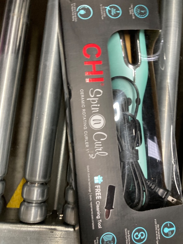 Photo 2 of CHI Spin & Curl Ceramic Rotating Curler - 1"