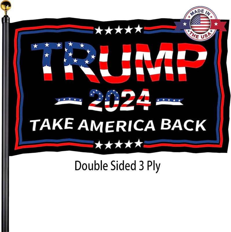 Photo 2 of  Flag Pole Kit for House with Trump Flag