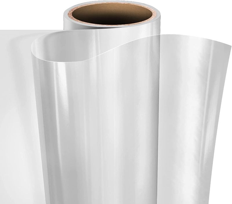 Photo 1 of Clear Self-Adhesive Lamination Vinyl Roll 5ft Long