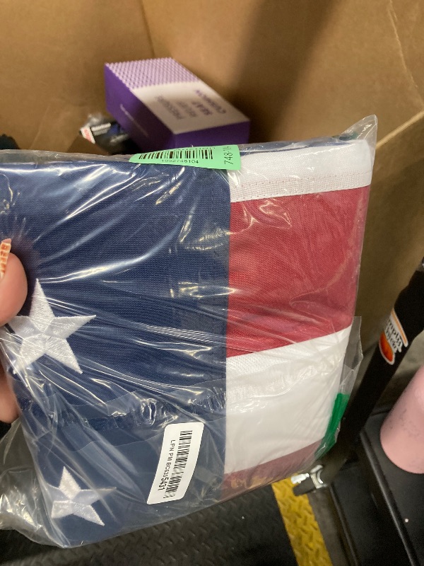 Photo 1 of American Flag 4x6 Ft TearProof Series for Outside, Made in USA, Longest Lasting, Super Tough Fade Resistant Spun Polyester, High Wind US Outdoor Flags Embroidered Stars, Sewn Stripes, Brass Grommets