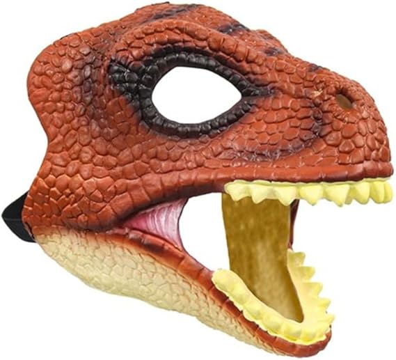 Photo 1 of Dinosaur Mask Dino Mask Moving Jaw Velociraptor Dino Mask Dinosaur Head Mask for Halloween Costumes Party
