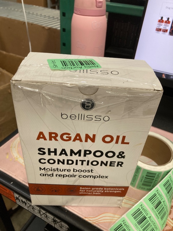 Photo 3 of ?Argan Oil Shampoo and Conditioner Set Sulfate Free ?and ?Paraben Free - Morrocan Hair Treatment for Women ?and ?Men