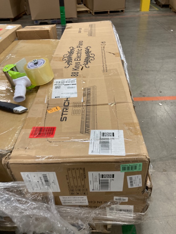 Photo 1 of STRICH 88 Keys Weighted Keyboard with Sustain Pedal, Hammer-Action Digital Piano, 2x15W Built-In Speakers, Full-size Electric Piano Keyboard Supports USB-MIDI/Wireless Connect, SDP-120