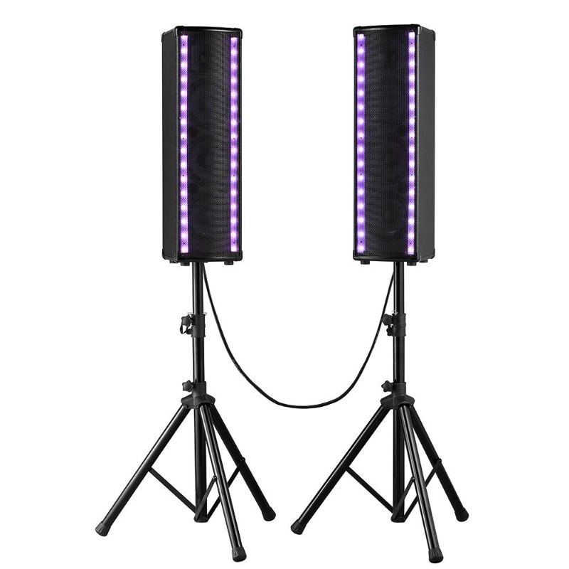 Photo 1 of ***PARTS ONLY***
Pyle Portable Bluetooth Speaker System w/Microphone in Party lights