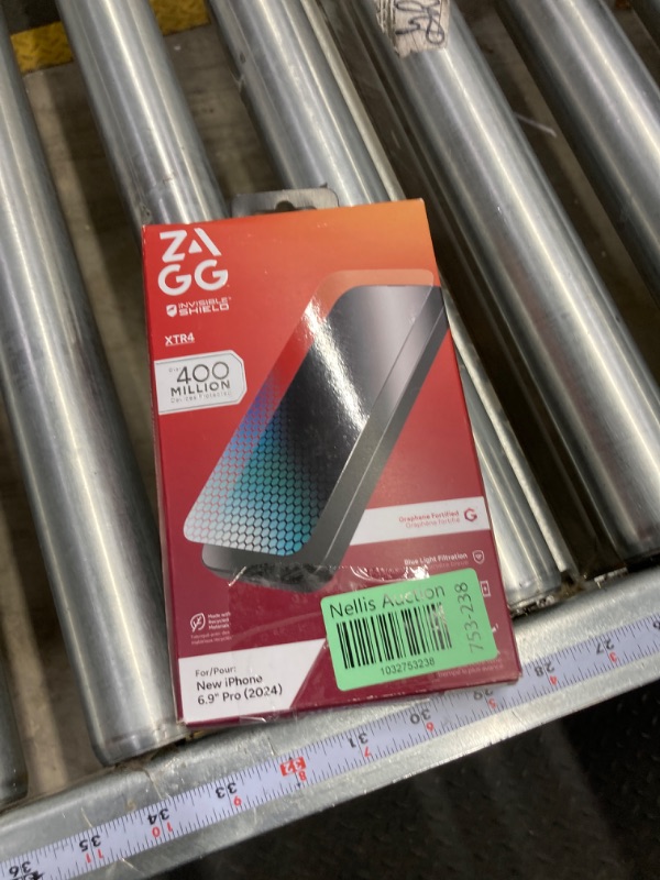 Photo 1 of ZAGG XTR4 Screen Protector for iPhone 16 Pro Max - 11x Stronger Tempered Glass, Blue Light Filtration, Anti-Reflective Technology, Graphene Reinforced, InvisibleShield, Easy Dust-Free Installation