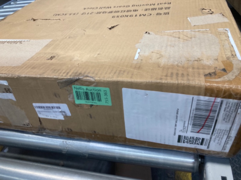 Photo 1 of DORBOKER Real Moving Gears Wall Clock Large Modern Metal Clocks for Living Room Decor, Industrial Steampunk Unique Vintage Rustic Decorative Clock for Home Farmhouse Office, 21 Inch,Red Copper Roman