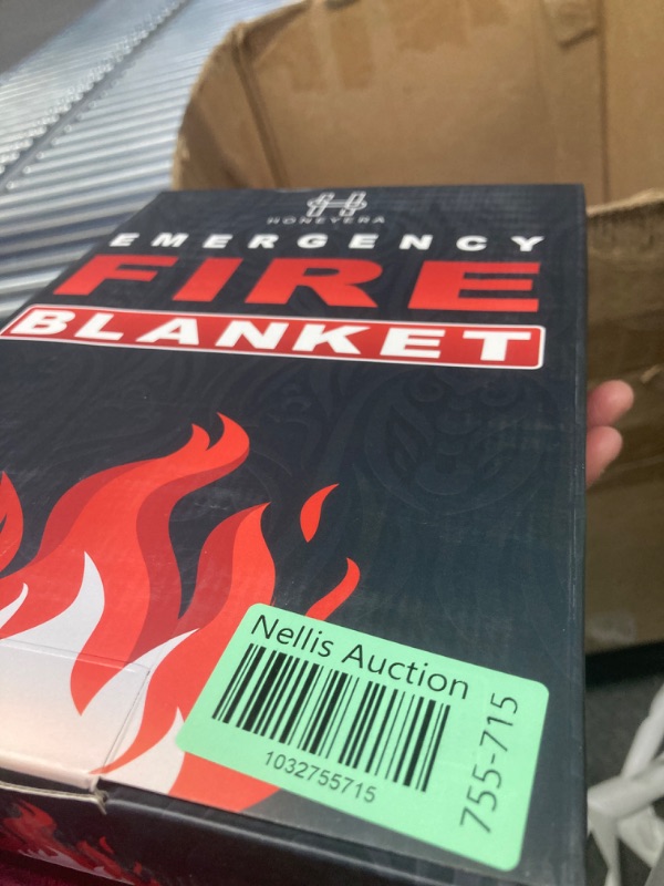 Photo 2 of 2 Pack Fire Blanket - Home and Kitchen Emergency Fire Blankets for Safety, Easy to Use for Fire Suppression & Kitchen Fires, Fiberglass Fire Blanket