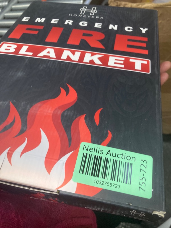 Photo 2 of 2 Pack Fire Blanket - Home and Kitchen Emergency Fire Blankets for Safety, Easy to Use for Fire Suppression & Kitchen Fires, Fiberglass Fire Blanket