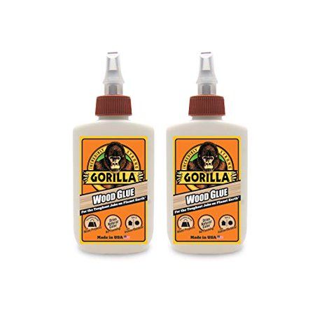 Photo 1 of  Gorilla Wood Glue 4 Ounce Bottle Natural Wood Color (Pack of 2) 