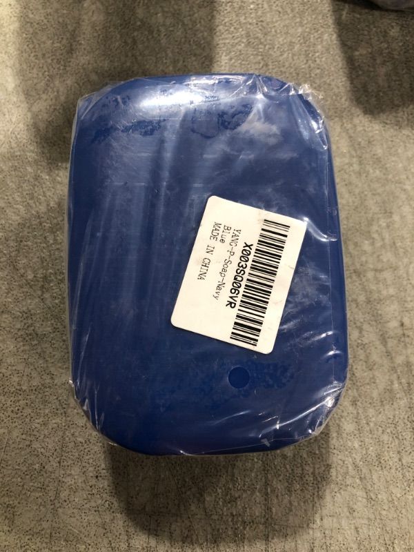 Photo 1 of 1 Pack Soap Travel Container Portable Soap Case Leakproof Soap Box Soap Saver Dish with Cover Plastic Soap Bar Holder for Camping Outdoor Bathroom Shower Gym Hiking Traveling?Navy Blue?