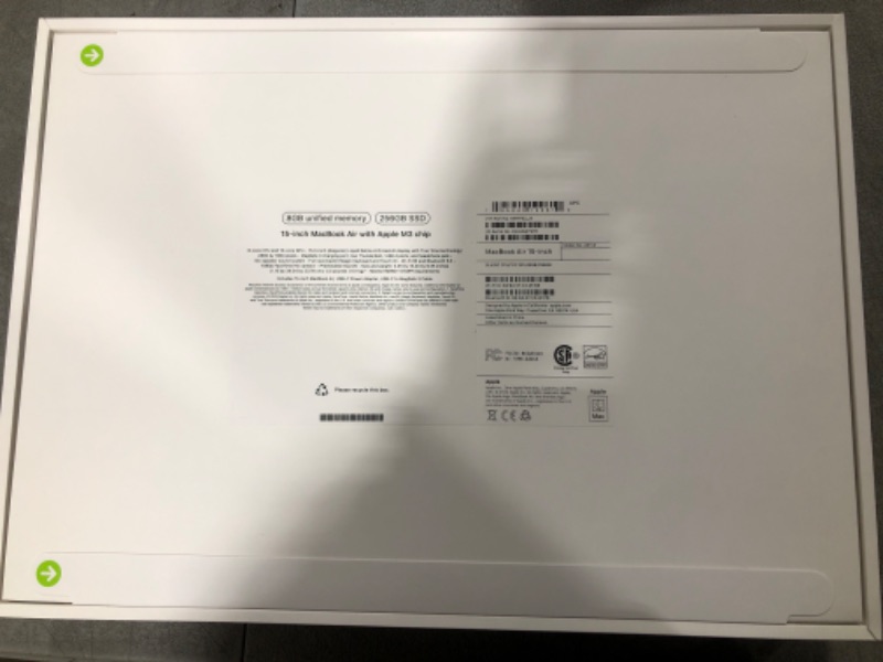 Photo 3 of Apple 2024 MacBook Air 15-inch Laptop with M3 chip: Built for Apple Intelligence, 15.3-inch Liquid Retina Display, 8GB Unified Memory, 256GB SSD Storage, Backlit Keyboard, Touch ID; Silver