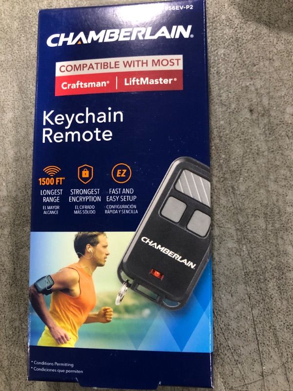 Photo 2 of Chamberlain 956EV-P2 Keychain Garage Door Remote Control