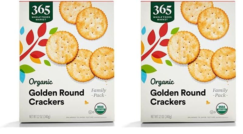 Photo 1 of 365 by Whole Foods Market, Organic Golden Round Crackers, 12 Ounce EX--10/21/2024