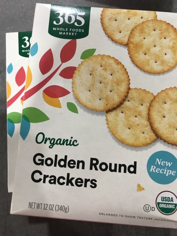 Photo 2 of 365 by Whole Foods Market, Organic Golden Round Crackers, 12 Ounce PACK OF 2 EX--10/21/2024