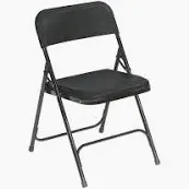 Photo 1 of BLACK FOLDING CHAIR 1CT