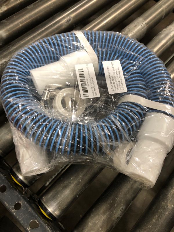 Photo 2 of 1 1/2" 3Ft Pool Filter Hose for Above Ground, Pool Pump Hoses with Kink-Free Swivel Cuff for Inground Pools, Heavy-duty Replacement Filter Hoses with 2 Clamps, 2 PTFE Tapes, 2 Set