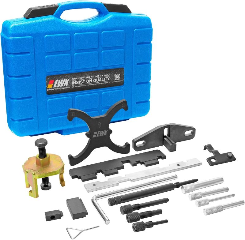Photo 1 of EWK Camshaft Alignment Timing Chain Tool Engine Flywheel Locking Tool for Ford Focus, Fusion, Fiesta, Escape/Volvo
