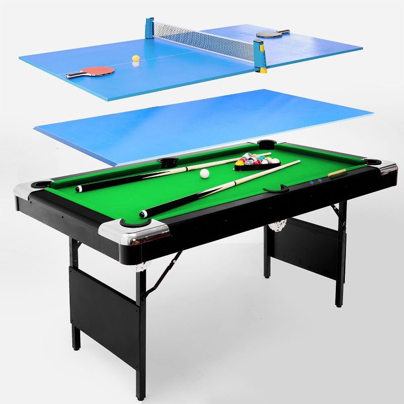 Photo 1 of  5.6ft 3 in 1 Multi-Function Pool Table/Pool Table, 3 in 1 Table Tennis Table, Billiard Table, Pool Table, Multi-Function Pool Table, Multi-Function Pool Table, Multi-Function Table Tennis Table 