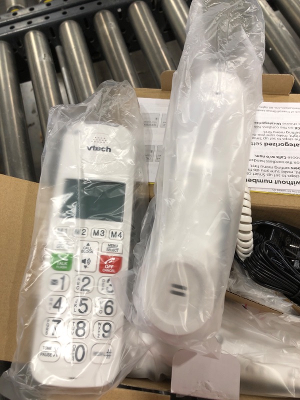 Photo 1 of  VTech Amplified Corded/Cordless Answering System with Big Buttons & Display VTSN5147 