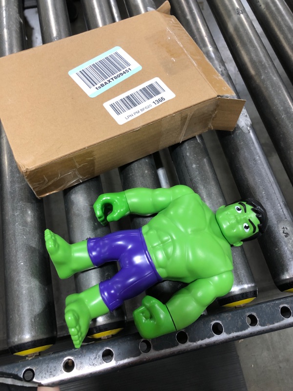 Photo 2 of  Spidey and His Amazing Friends Marvel Supersized Hulk 9-inch Action Figure,Preschool Super Hero Toy,Kids Ages 3 and up,Avengers Action Figures 