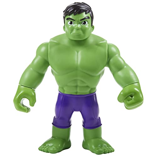 Photo 1 of  Spidey and His Amazing Friends Marvel Supersized Hulk 9-inch Action Figure,Preschool Super Hero Toy,Kids Ages 3 and up,Avengers Action Figures 