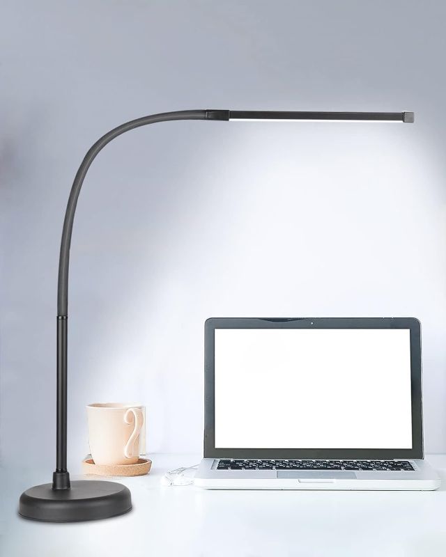 Photo 1 of  LED Desk Lamp, Swing Arm Architect Task Lamp with Long Flexible Gooseneck, 3 Color Modes, and USB Adapter, Dimmable Desk Light for Home/Office/Drafting/Reading/Piano 