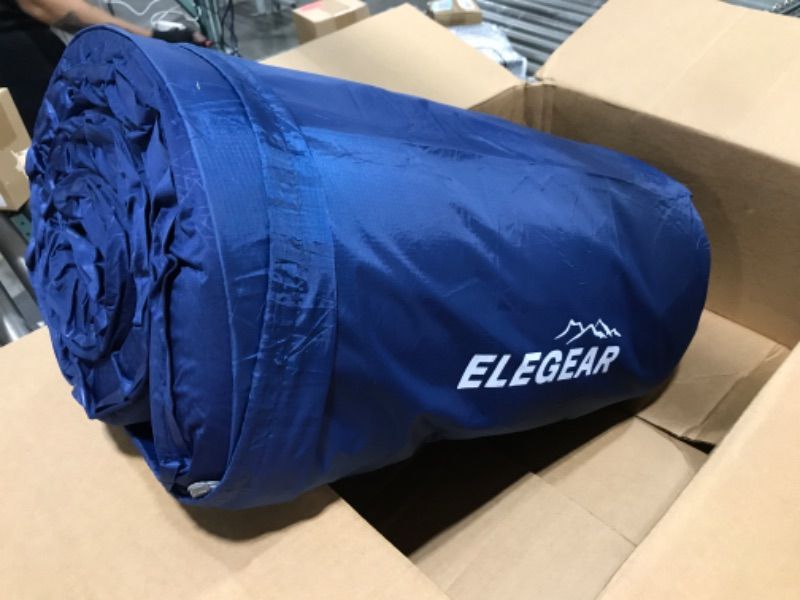 Photo 1 of  Elegear Self Inflating Sleeping Pad for Camping, Ultra-Thick Camping Mattress Pad with Pillow Built-in Foot Pump Camping Sleeping Mat for Backpacking, Hiking, Portable Camping Pad 