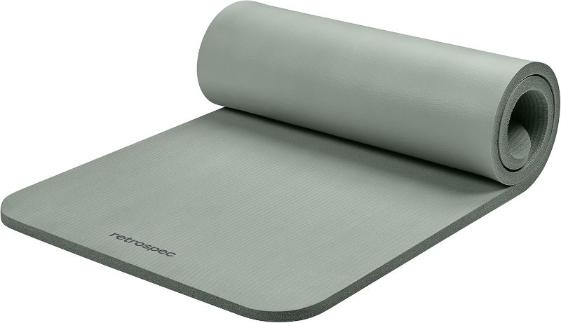 Photo 1 of  Retrospec Solana 1 inch Yoga Mat 72 X 24 INCH, SAGE GREEN