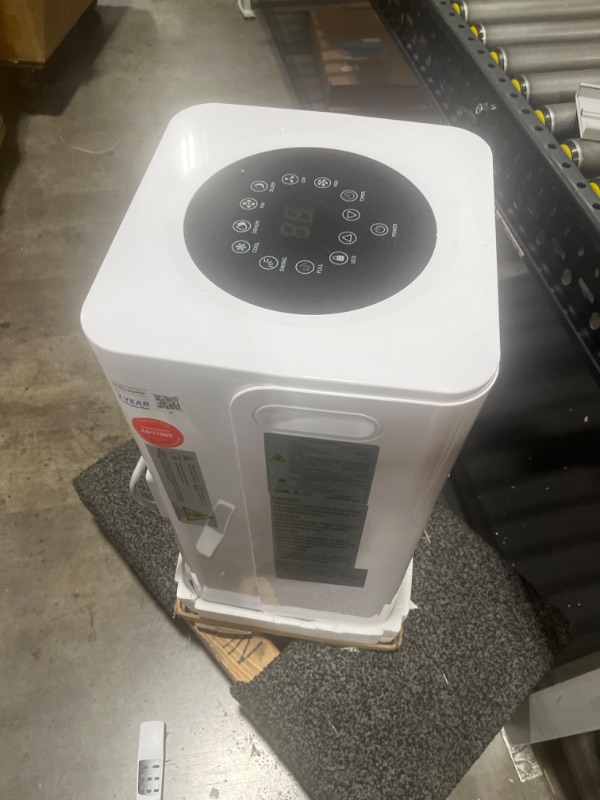 Photo 1 of 12,000 BTU Portable Air Conditioner Cools Up to 500 Sq.Ft, 3-IN-1 Energy Efficient Portable AC Unit with Remote Control & Installation Kits for Large Room, Campervan, Office, Temporary Space