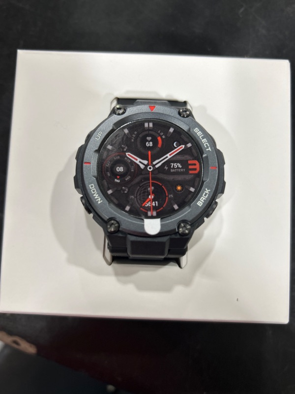 Photo 2 of Amazfit T-Rex Pro 3.3 Cm (1.3") AMOLED 48 Mm Digital 360 X 360 Pixels Touchscreen Black GPS (satellite)