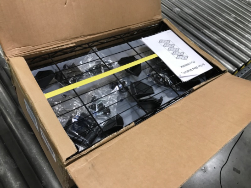 Photo 1 of HOMEFORT 5-Shelving Unit, Adjustable Wire Shelving, Metal Wire Shelf with Shelf Liners and Hooks for Kitchen, Closet, Bathroom, Laundry, Black,21" W x 11" D x 59" H Black 21"W x 11"D x 59"H