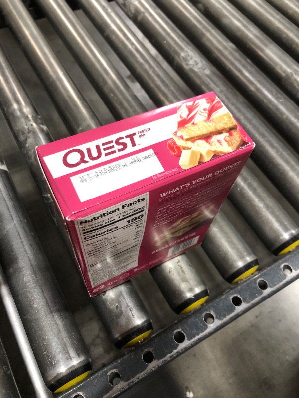 Photo 2 of  Quest Nutrition 20g Protein Bar - White Chocolate Raspberry - 12ct BEST BY 24 SEPT 2024