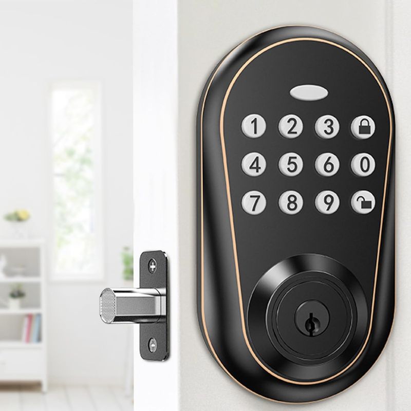 Photo 1 of  IRONZON Keyless Entry Door Lock Deadbolt Door Locks with Keypads Front Door Lock Keypad Deadbolt with Keys Auto Lock 