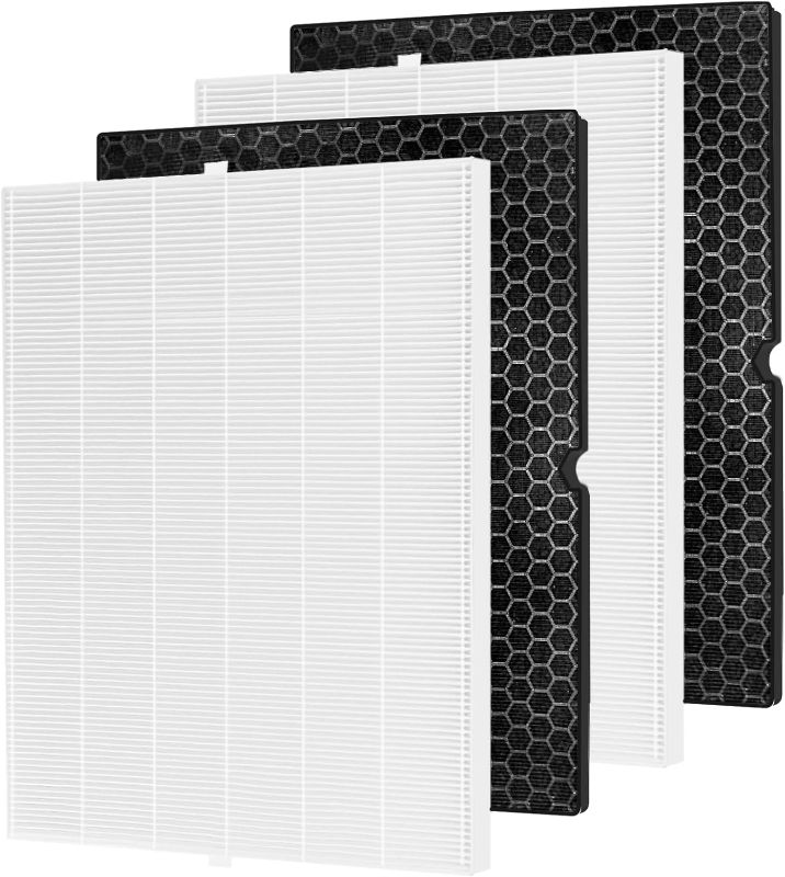 Photo 1 of 116130 Replacement Filter H for Winix 5500-2 Am80 Plasmawave Air Purifier True HEPA Carbon Filter, 2 Set 